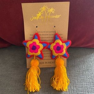 Josephine Alexander Collective Star Pom Pom Lightweight Dangle Earrings